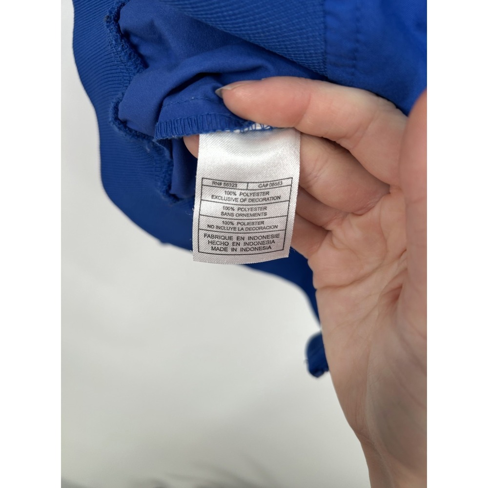 Nike Duke Blue Devils Windbreaker Jacket V Neck Pullover Vintage Center Swoosh - Picture 5 of 6
